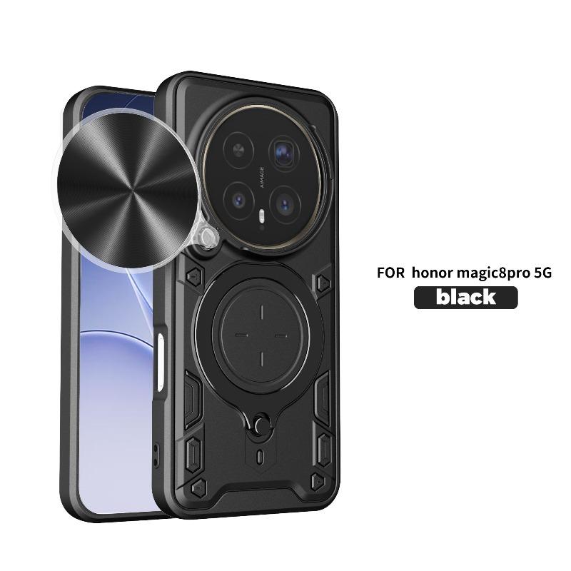 Slide Cover for Huawei Honor Magic 8 Pro Case Magneitc Ring Stand Holder Shockproof Camera Protection Shell for Honor Magic8 Pro