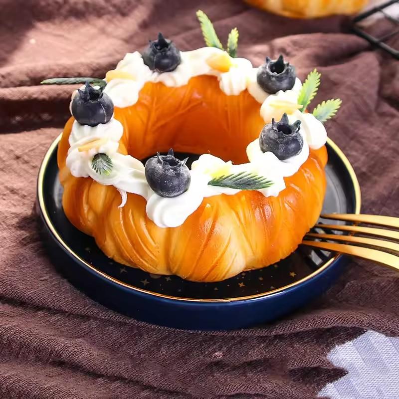 Simulation Fruit Cake Fake Food Model Decoration Bread Baking Photography Props Ornaments Window Display Home Decor