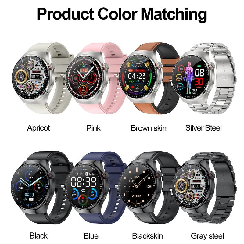 2025 New High-precision ECG Blood Lipids Uric Acid Risk Assessment Smart Watch Pulse Body Fat BP Dynamics Health Monitor