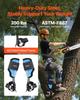 VEVOR Tree Climbing Spikes, Height-Adjustable Tree Climbing Gear with Straps & Padding Cushion, 159 Kg Load Capacity