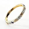 Colorful Vintage Cloisonne Bangle Traditional Women's Hand Bracelet Fashion Flower Bangle  Girls