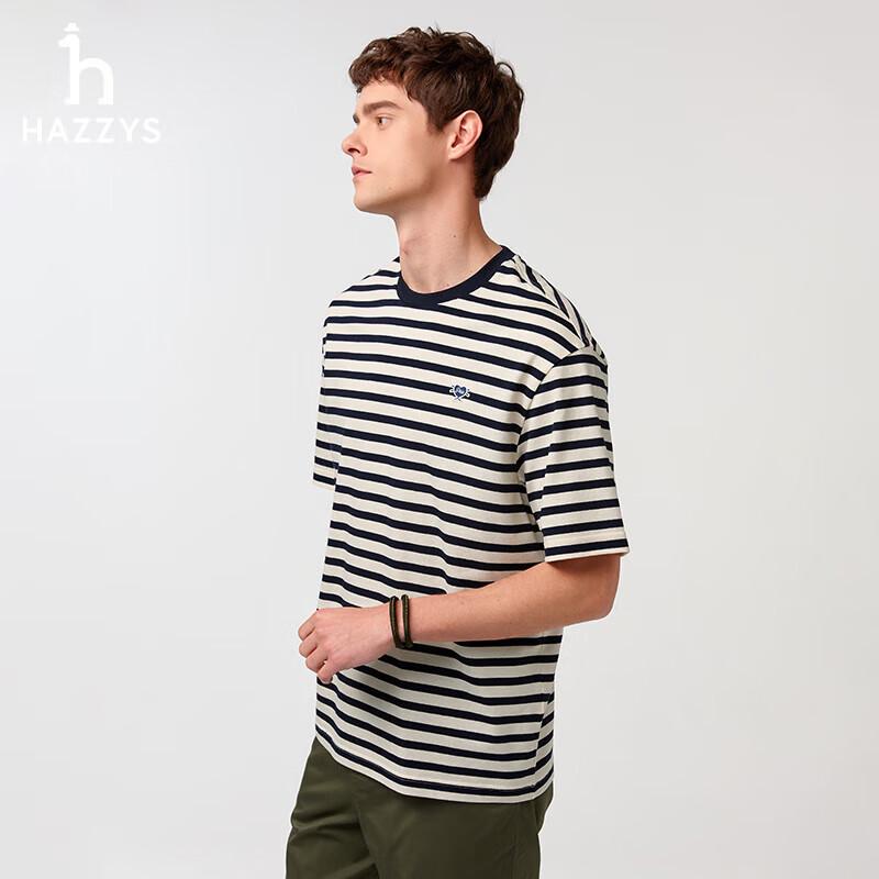 

HAZZYS Men s PHIZ Pure Cotton Short Sleeve T-Shirt 4XL