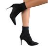 Pointed Toe High Heels Shoes for Women Sexy Ankle Chelsea Boots Winter Knitting Sock Botas  New Designer Femme Pumps Zapatos