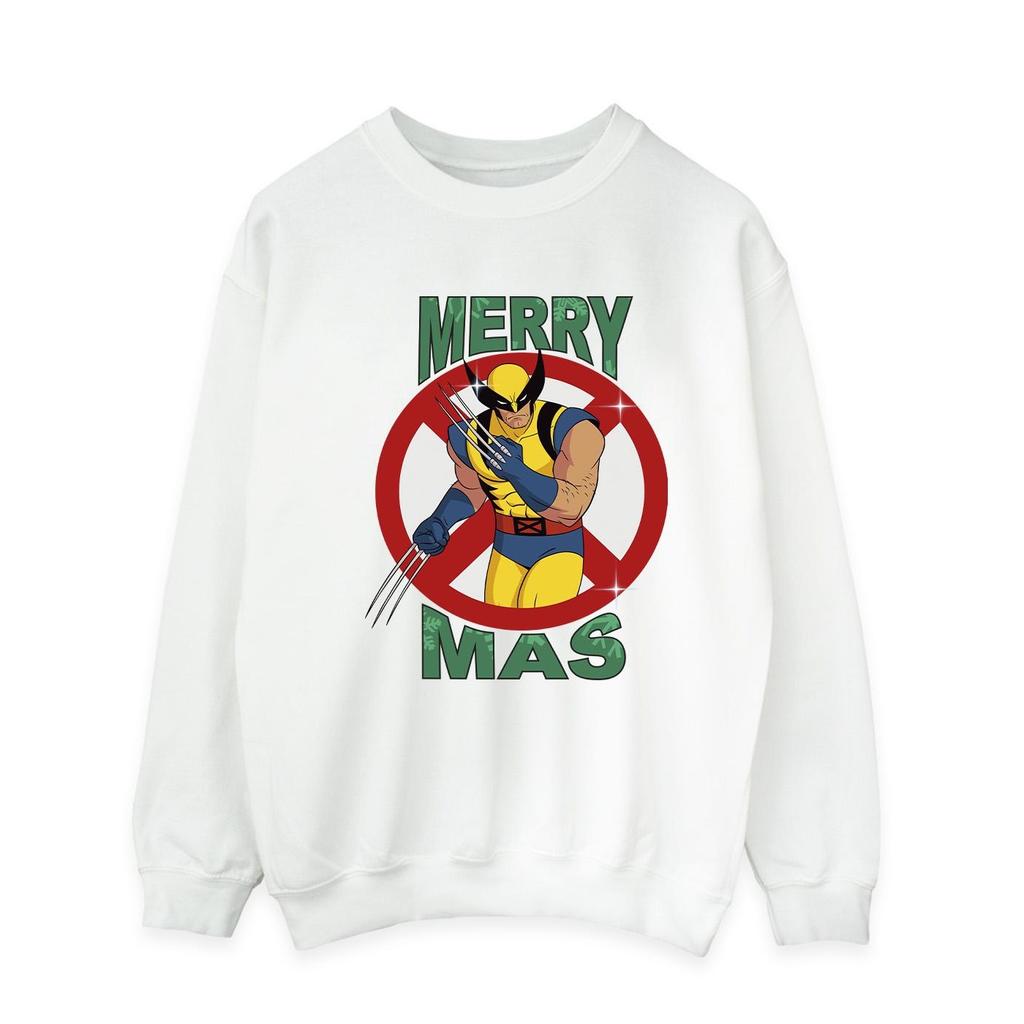 X-Men Mens Wolverine Christmas Sweatshirt