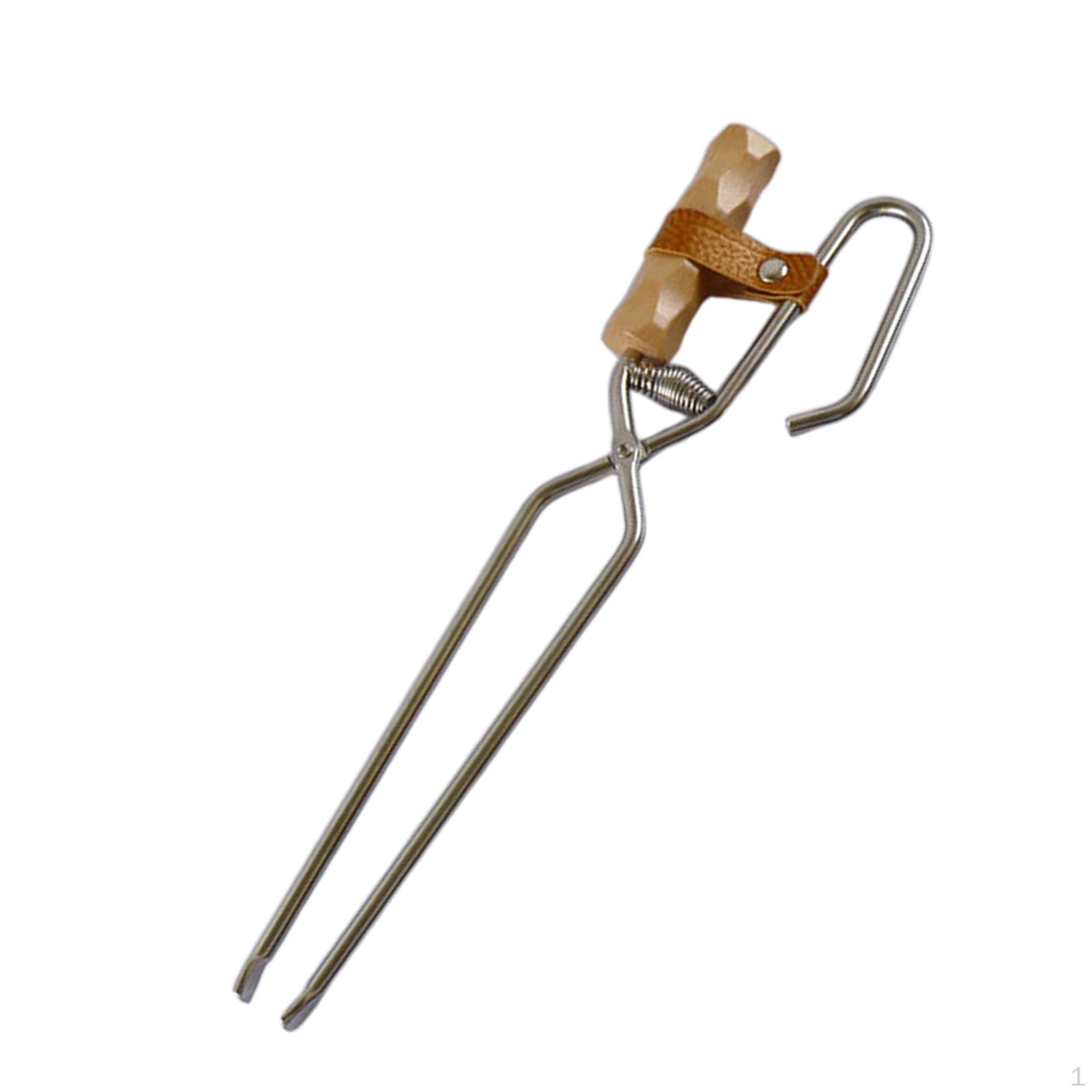Fireplace Tongs Fire Rust Resistant Heat Insulation Oven Firewood Clamp Carbon for