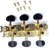 Set of 2 35mm Tuning Pegs for Classical Metal Rod for Classical Guitars, (Black 35mm)