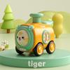 Crash Resistant Whistle Small Train Cartoon Car Whistle Train Toy  Intellectual Development