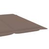Teak Wood Sun Lounger with Cushion Taupe