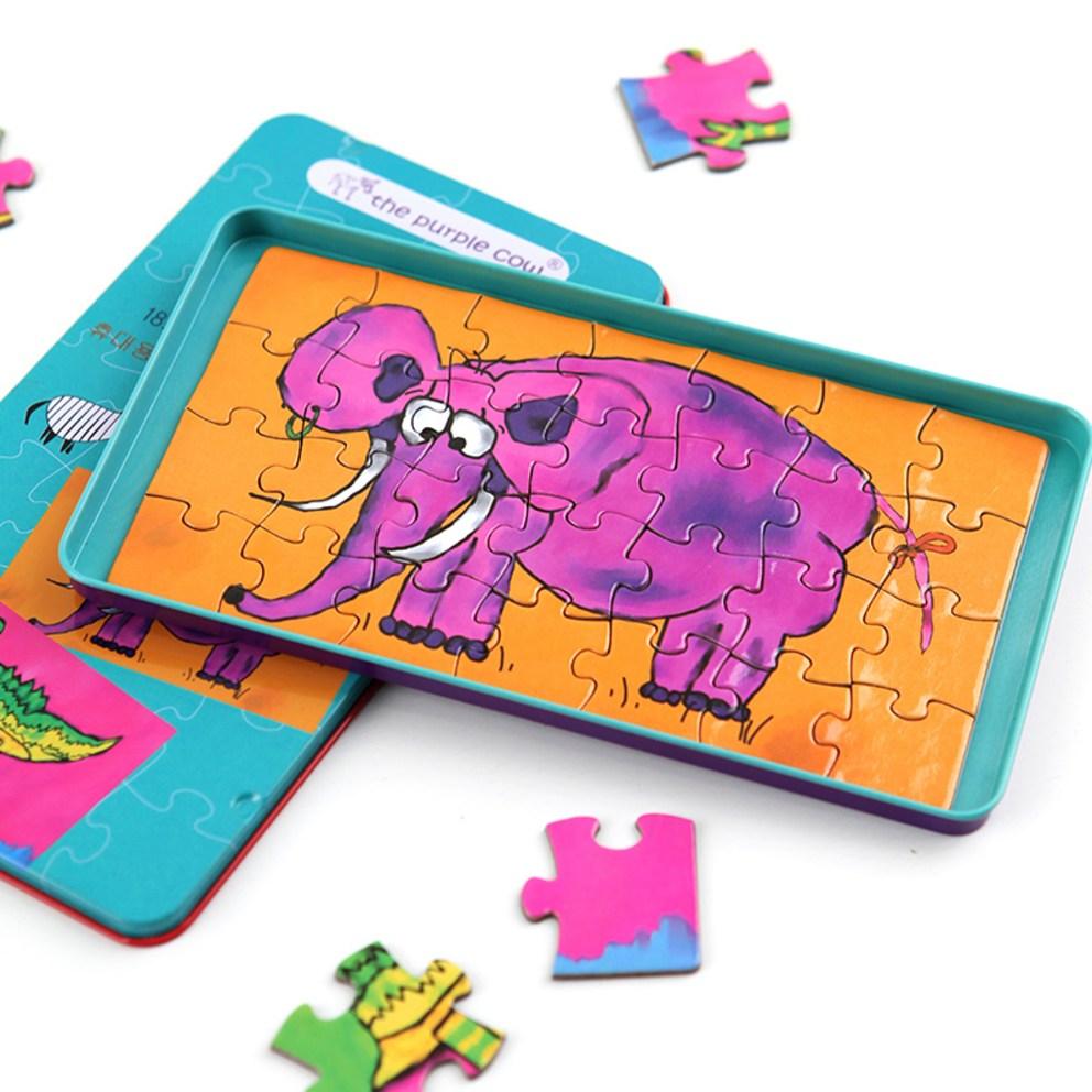 Denksportaufgaben Lila Kuh Magnetisches Puzzle Brettspiel