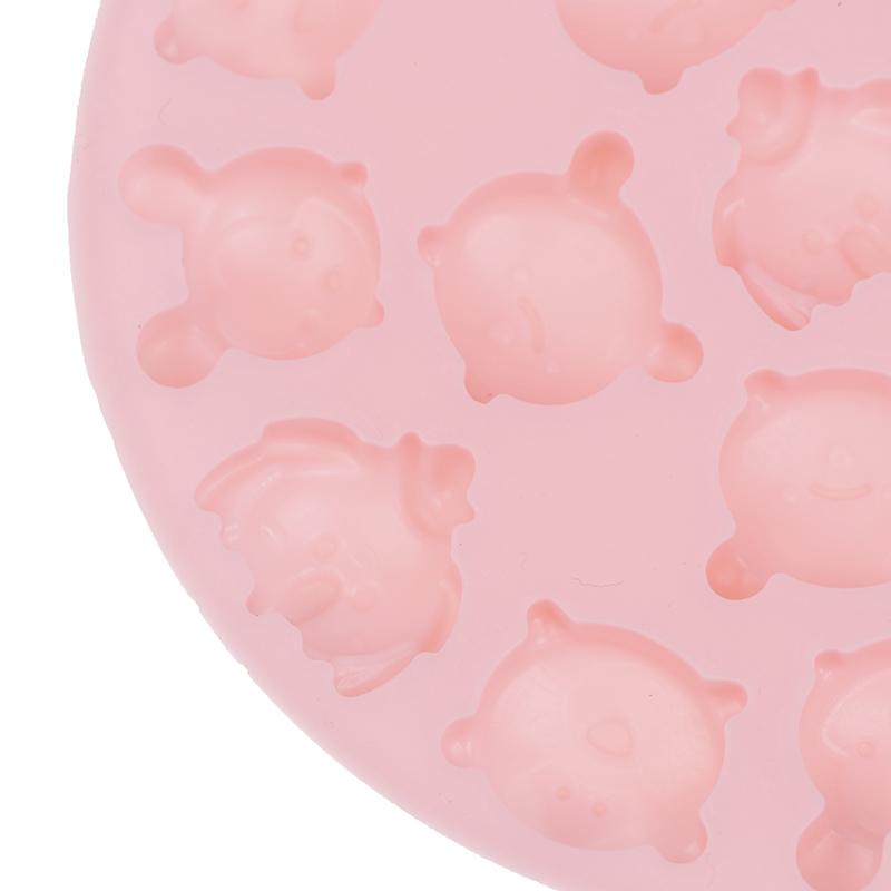 Cartoon Animal Silicone Mold Diy Cute Candy Chocolate Gummy Animal Ice Cube Non-Stick Moulds Kitchen Baking Mold