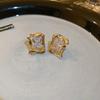 Women's Commuting Retro Square Ear Buckle Earrings