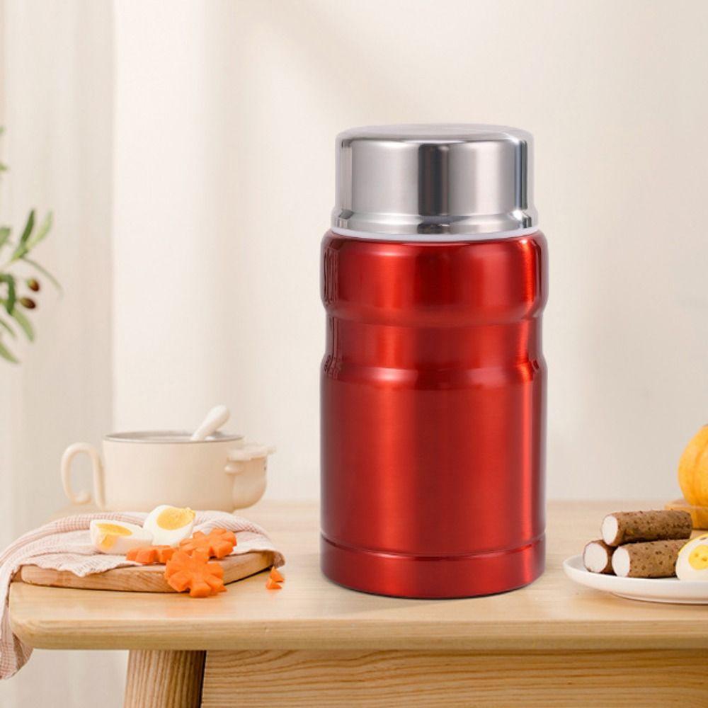 Mit Löffel Isolierter Lebensmittelbehälter Große Kapazität Suppentopf Langlebig 750ml Thermischer Lebensmittelbehälter Arbeiter