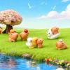 7/14PCS Cute Capybara Figurines Mini Resin Animals Ornaments For DIY Fairy Garden Micro Landscape Decor