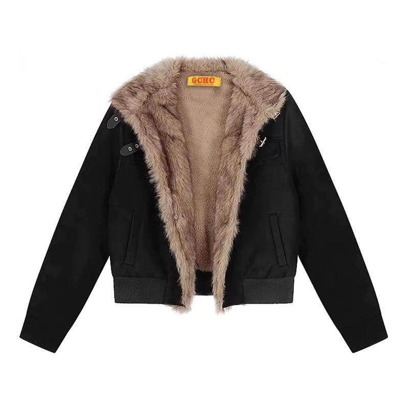 Премиальная мужская косуха из замши  Горный орел  с отделкой из натуральной овчины и бархата XL