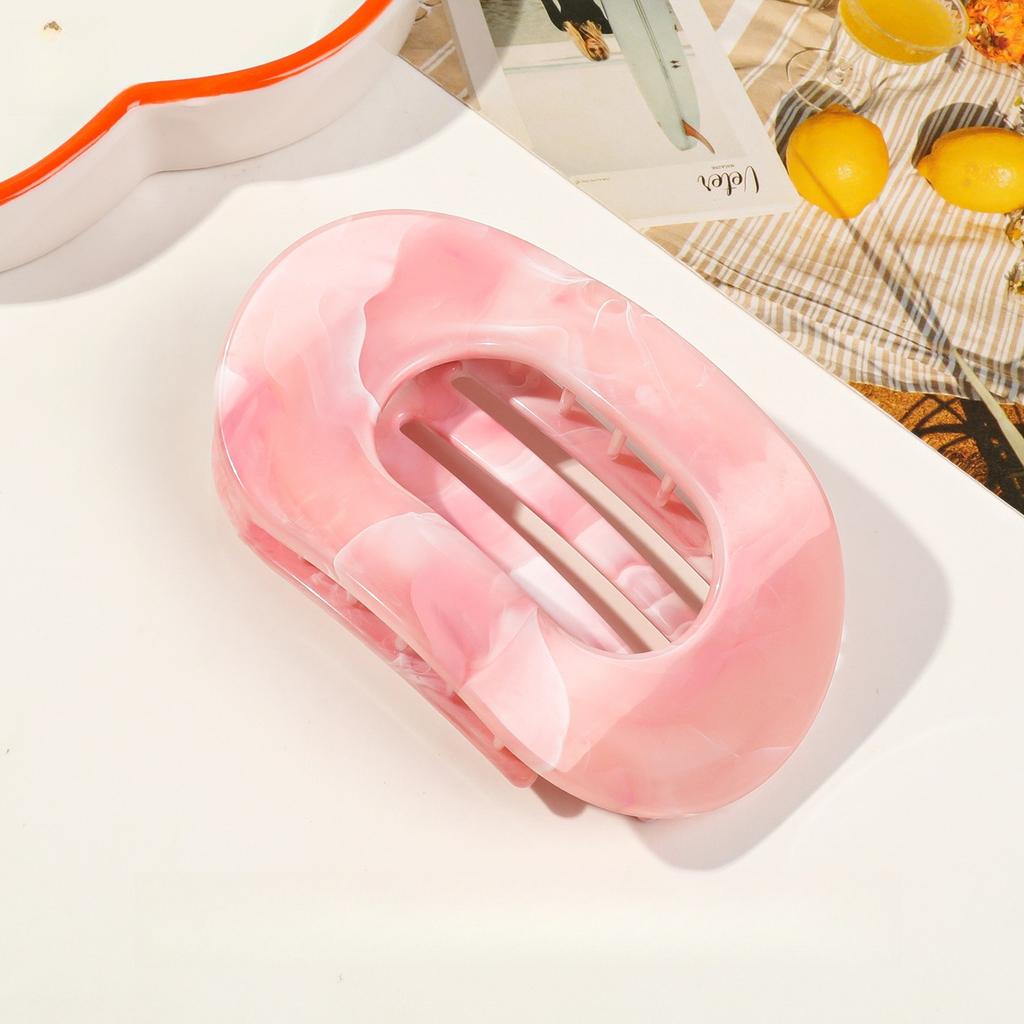 Elegant Arc Hair Clip Women Round Flat Ponytail Holder Hairclaw Chic Leopard Hair Clip Print Dot HairAccessories HairPins