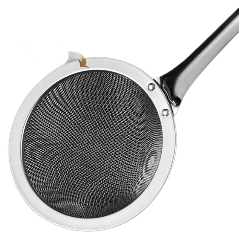 Kitchen Stainless Steel Strainer Soy Milk Filter Screen Household Deep-frying Oil Removal RackNoodle Foam Juice Screen Strainer