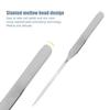 Double Headed Makeup Spatula, Stainless Steel Cosmetic Spatula, Portable Beauty Spatula for Mixing Cosmetics, Facial Cream, Liquid Foundation, Eye