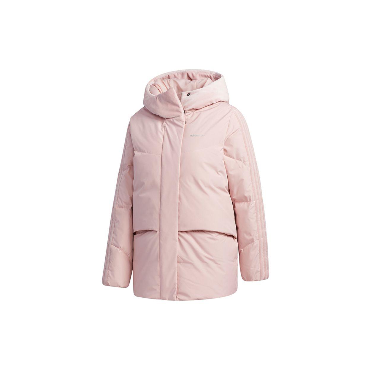 Adidas Neo Warm Sports Hooded Down Jacket Women Vibrant-Pink GJ8799 S