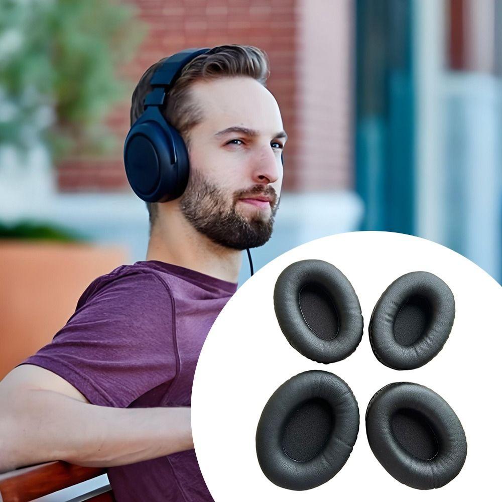 1Pair Replacement Ear Cushion Protein Leather Headphone Protective Cover  Headphones Accessories