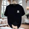 Heavy High-End Cotton Printed Short-Sleeved T-Shirt Men'S Summer Ins Trendy Brand Fashion Loose Casual Crew Neck Top