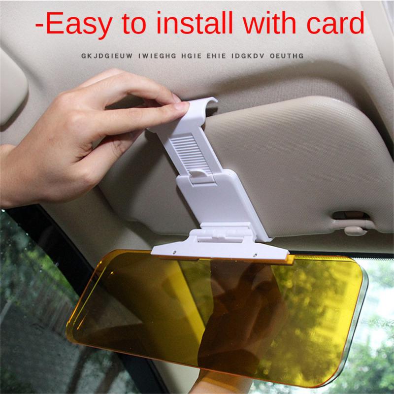 Car Sun Visor Day And Night Dual-purpose Telescopic UV Fold Flip Sunscreen Anti-glare Dazzling Goggle Car Accessries