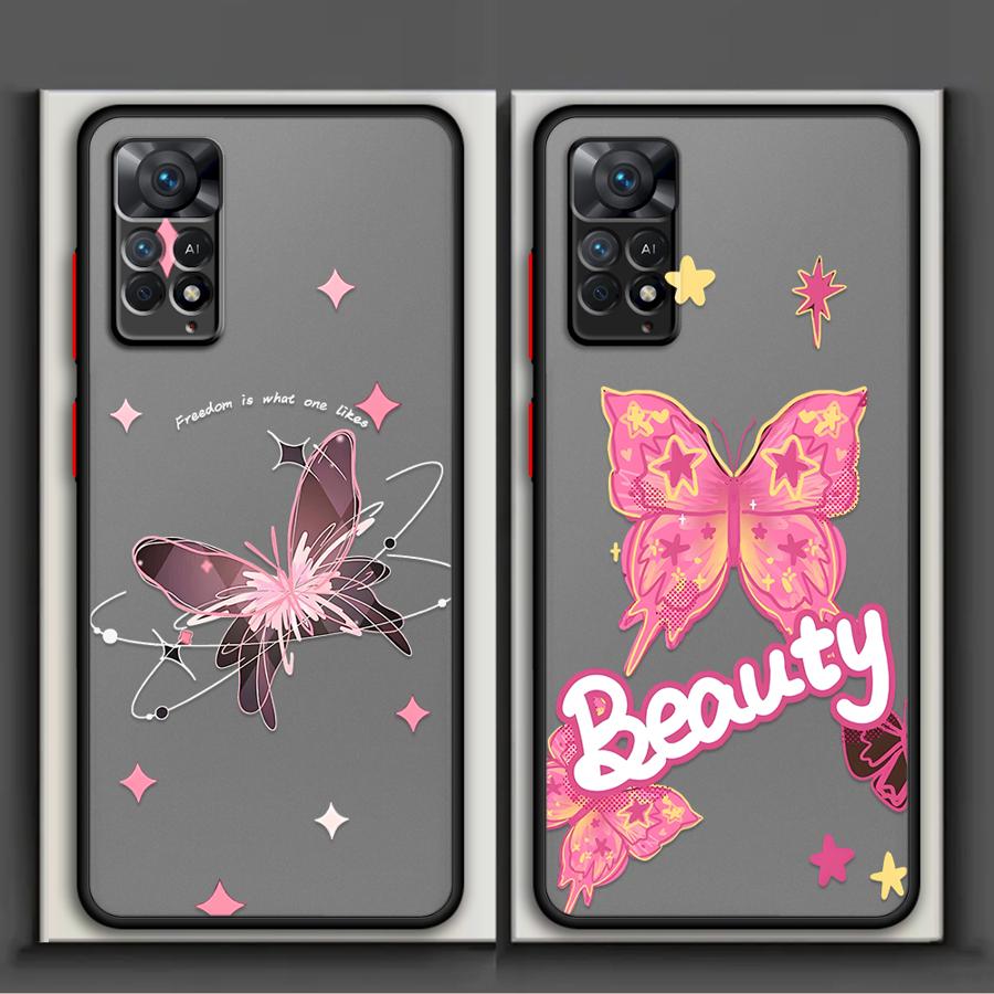 Beautiful Butterfly Art Funda Back Phone Cover Case for Xiaomi Redmi Note 14 11 9S 14C 10 13 Pro Plus 12 A4 13C