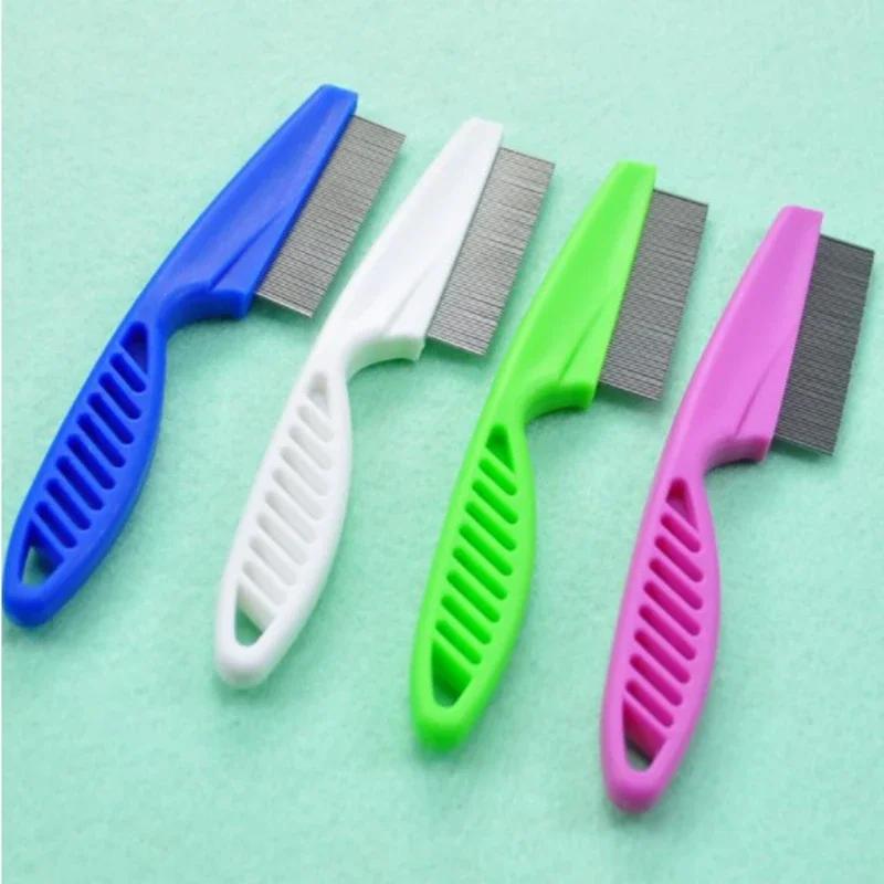 Pet Cat Dog Flea Comb for Home Animal Care, Stainless Steel Comfort Flea and Hair Grooming