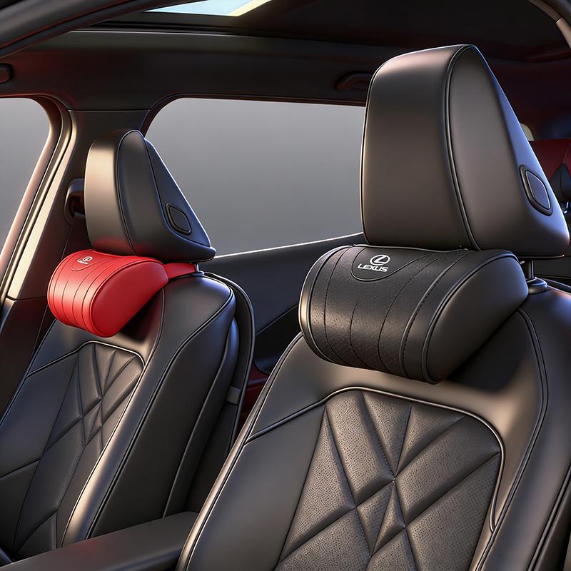 High-end Leather Car Seat Headrest Memory Foam Comfort Neck Pillow For Lexus F-SPORT ES RX NX LS UX LM LX GX LC RZ IS CT GS LBX
