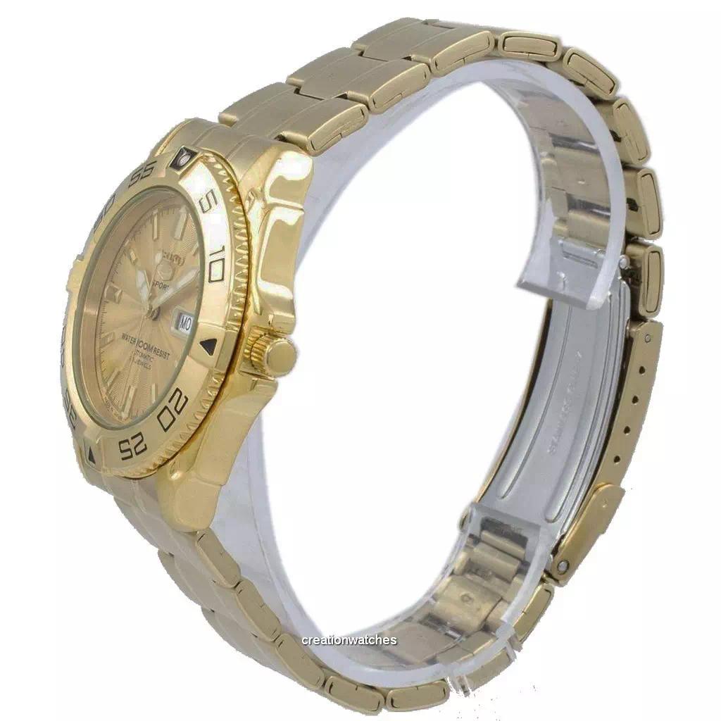 Refurbished Seiko 5 Sports Gold Dial Automatic SNZB26J1 Men's Watch