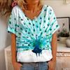 Sweater Womens Harajuku Tshirt Bird Funny Tee Summer Loose Short Sleeve Top T Shirt For Female Casual Fashion Vintage Clothing