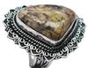 Ocean Jasper Natural Gemstone Ethnic Antique Design Ring US Size-7.5 A177