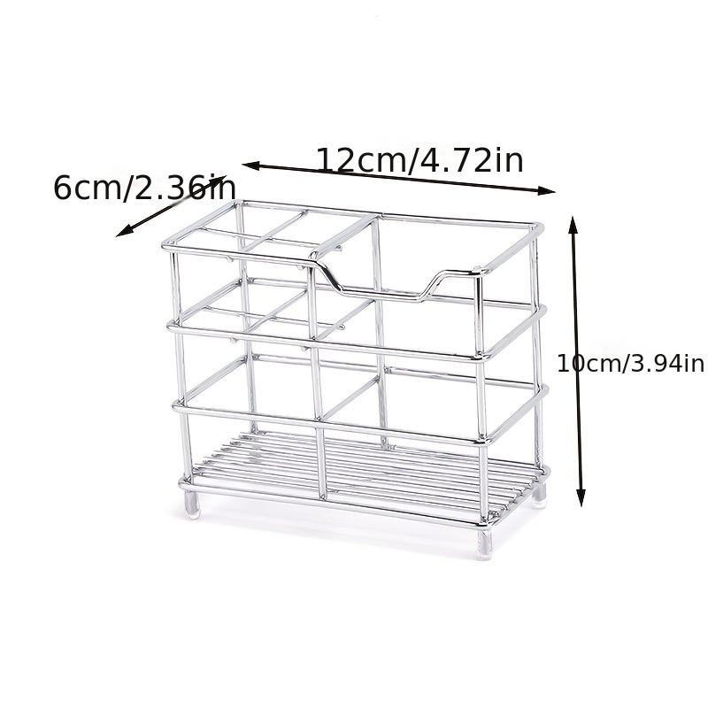 

5-Slot Stainless Steel Toothbrush Holder - Space-Saving Freestanding Design, No Installation Required, Ideal for Bathrooms