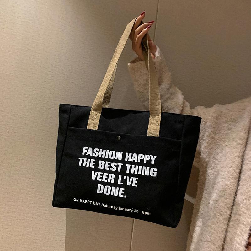 Холщовые сумки-тоут для женщин, большая вместимость, сумка на одно плечо, студенческая сумка для занятий, поездок на работу, сумка для ноутбука, повседневные сумки