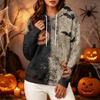 Women's Long Sleeve Halloween Print Hoodie