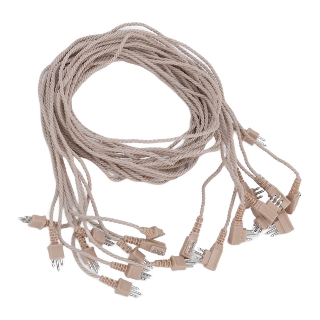 10pcs 3 Pin Hearing Aid Receiver Cable Portable Wear Resistant PVC Hearing Aid Replacement Cord for Hearing Aids