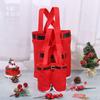 Merry Christmas Suspender Trousers Candy Bag Xmas Gift Bags Wine Bottle Holder Santa Claus Pants