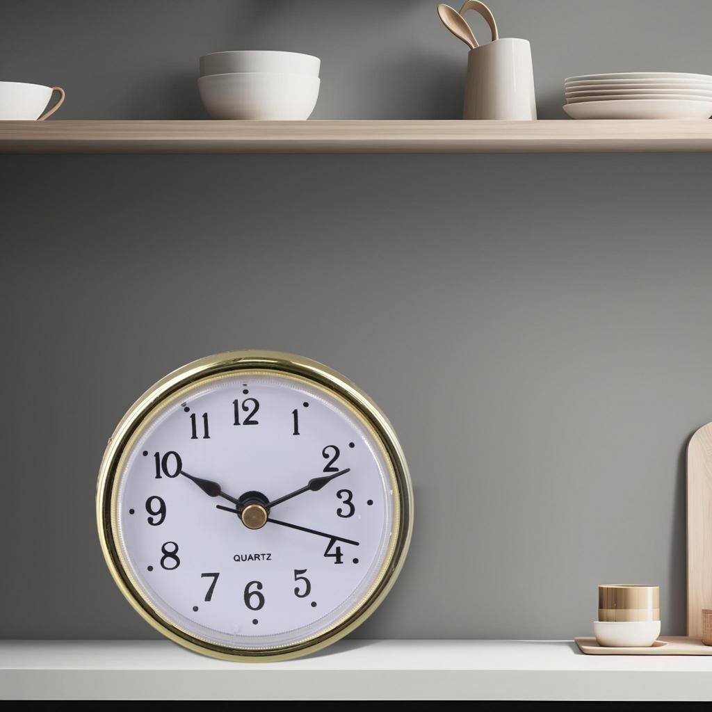 65MM Quartz Clock Inserts Gold Arabic Numbers Precise