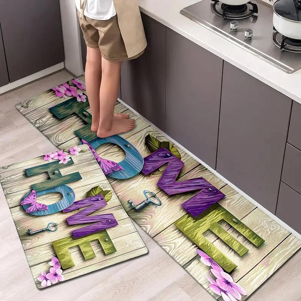 1PC Kitchen Charactor Pattern Kitchen Rugs Non-Slip Door Mats Pop Living room Rugs Bath Mat Carpet for Home Sink Laundry Decor