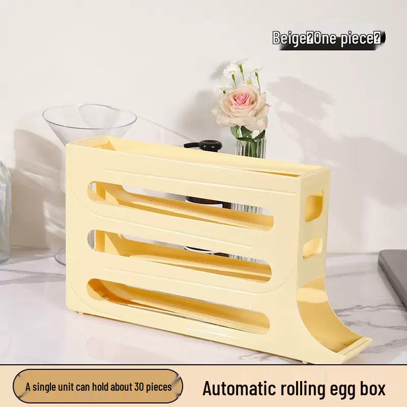 Refrigerator Slide-Out Egg Storage Box for Freshness