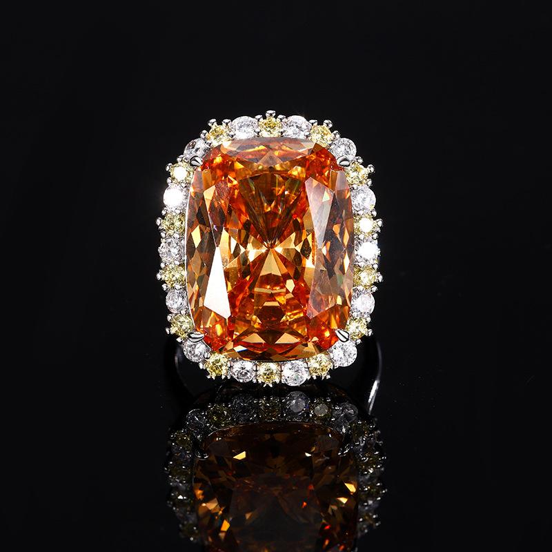 Jewelry Copper Bottom Gold-Plated Simulation Bird'S Nest Cutting Color Treasure Temperament Set Female 15 * 20