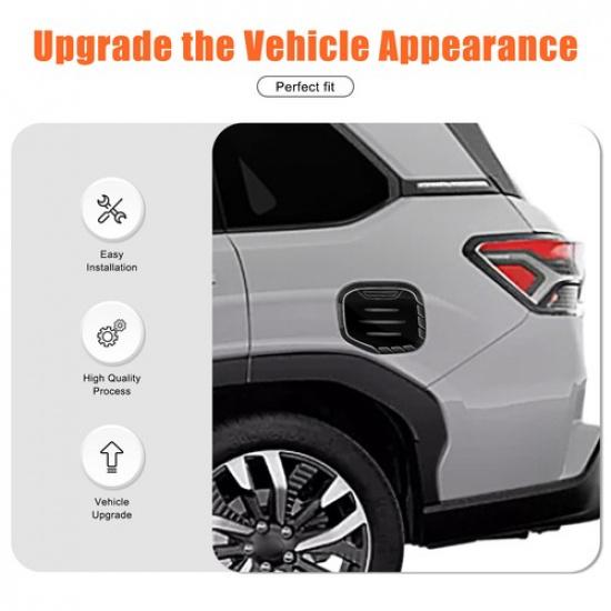 Glossy Black Car Fuel Lid Petrol Gas Tank Cover Trim For Subaru Forester 2025