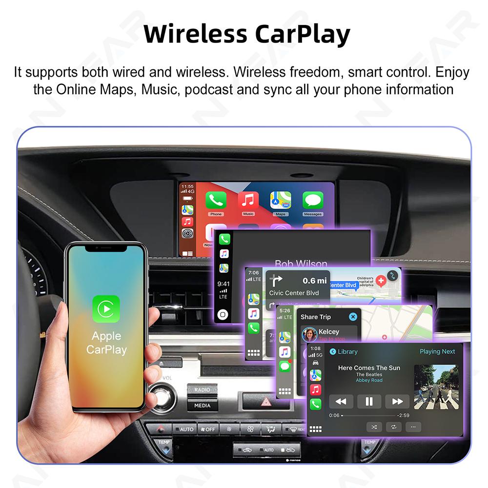 Wireless CarPlay For Lexus ES/NX/IS/RX/CT 2014-2017 with Android Auto Interface Car Play Navigation