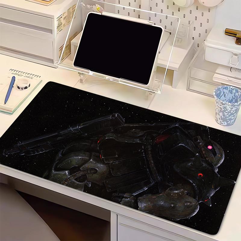 Mouse Pad Mechanical Warrior Ggundam Zzaku II Gamer Computer Desk Mat Modern Table Keyboard Laptop Carpet XXL Gaming Mousepad 800x300x2mm