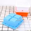 4 Cavities Silicone Ice Cube Box with Lid Cover Self-made Supplementary Food Making Box Freezer Refrigerator DIY Kitchen Gadgets
