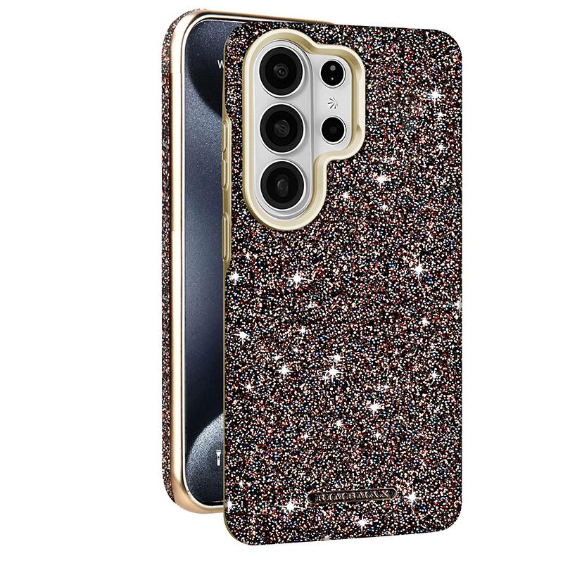 

Премиальный Магнитный Чехол со Стразами Блестящий для Samsung Galaxy S26 Ultra S25+ Plus S24 Модный Женский Чехол Девочки Жена Ее Galaxy S26 Ultra кофейный