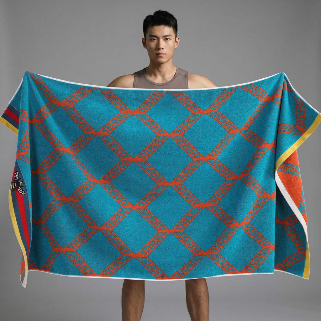 100% Cotton Thickened Quick-Dry Bath & Beach Towel - Enlarged & Premium Quality for Men