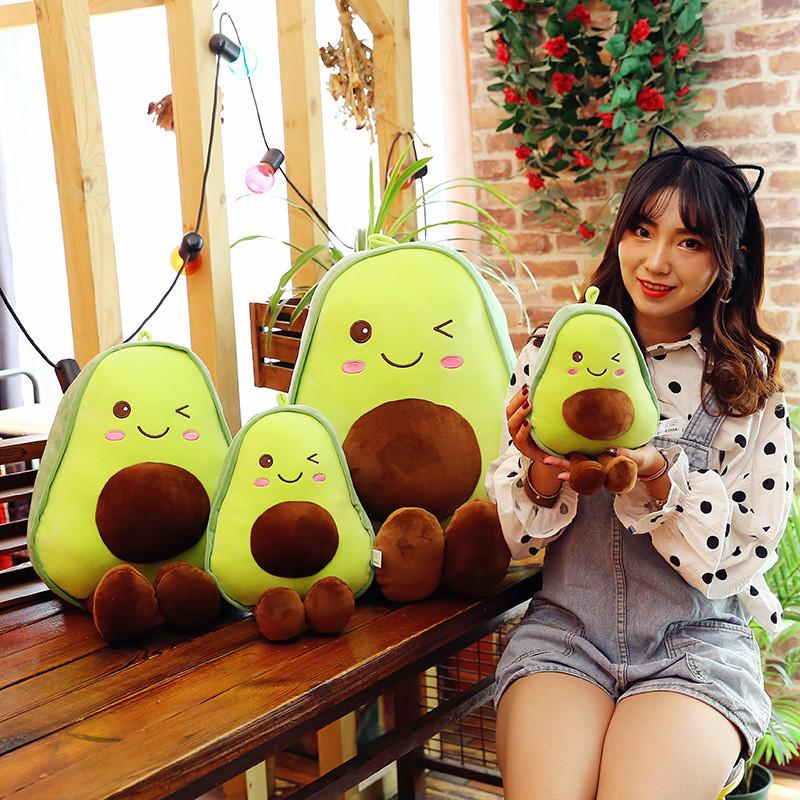 Entzückendes Avocado-Plüschkissen-Puppe Mit Weicher Kurzer Plüschfüllung Ideal Für Mädchen