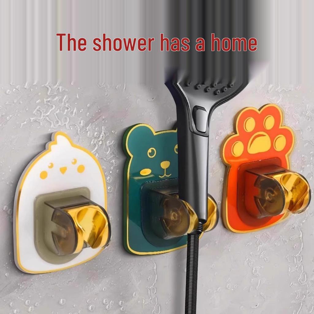 Newcomer Special: Adjustable Adhesive Cartoon Shower Head Holder