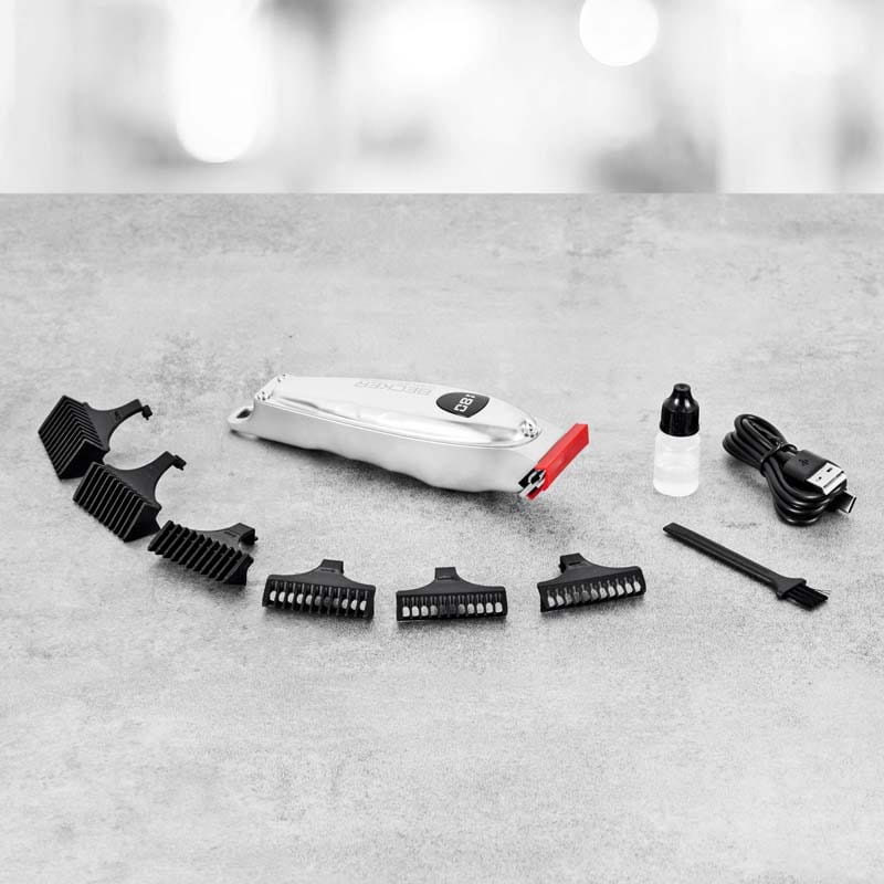 Becker Vmax+ Stainless Steel Hair and Beard Trimmer 6pcs