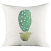 Green Plant Cactus Print Cushion Cover Living Room Sofa Decor Home Chair Car Bedroom Decorative Pillowcase Soft Throw Pillows